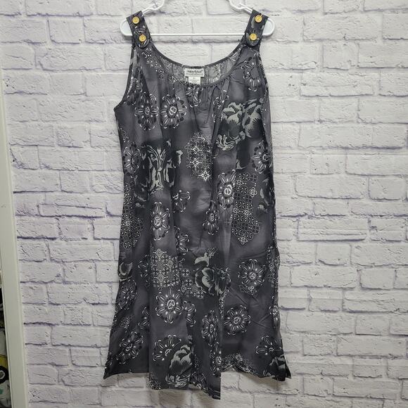 NWOT Anthony Richards Patio House Dress Size XL Sleeveless Button Straps Muumuu - Picture 1 of 10